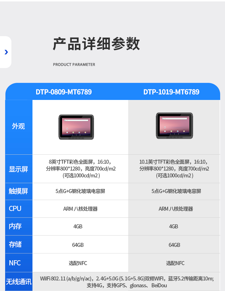 工業(yè)車(chē)載平板電腦,8/10.1英寸鋼化玻璃電容屏,DTP-0809-MT6789.jpg