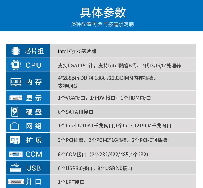 酷睿7代工控機(jī),IPC-610L6串口2網(wǎng)口14USB,DT-610L-ZQ170MA.jpg