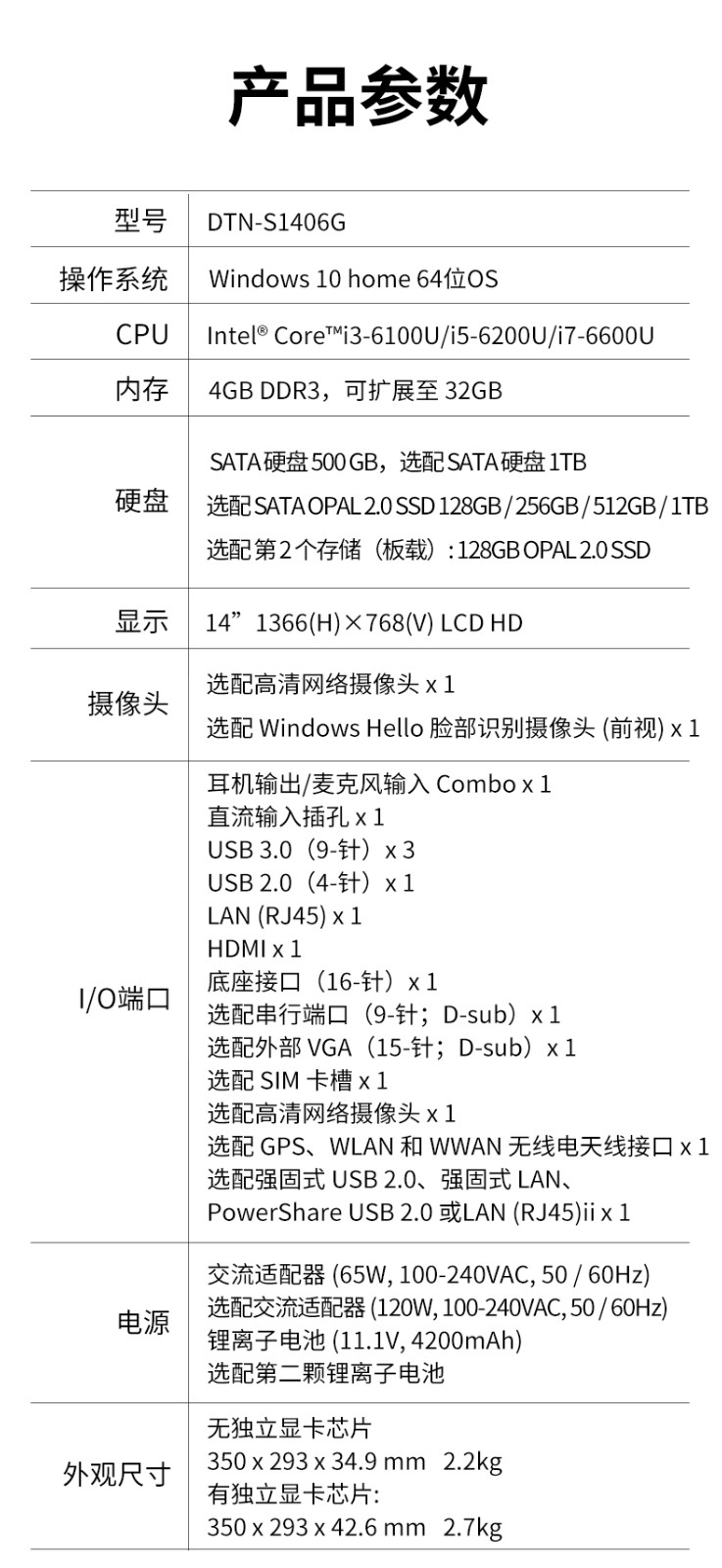酷睿6代14英寸半加固三防筆記本,工業(yè)級(jí)計(jì)算機(jī)電腦,DT-S1406G.jpg