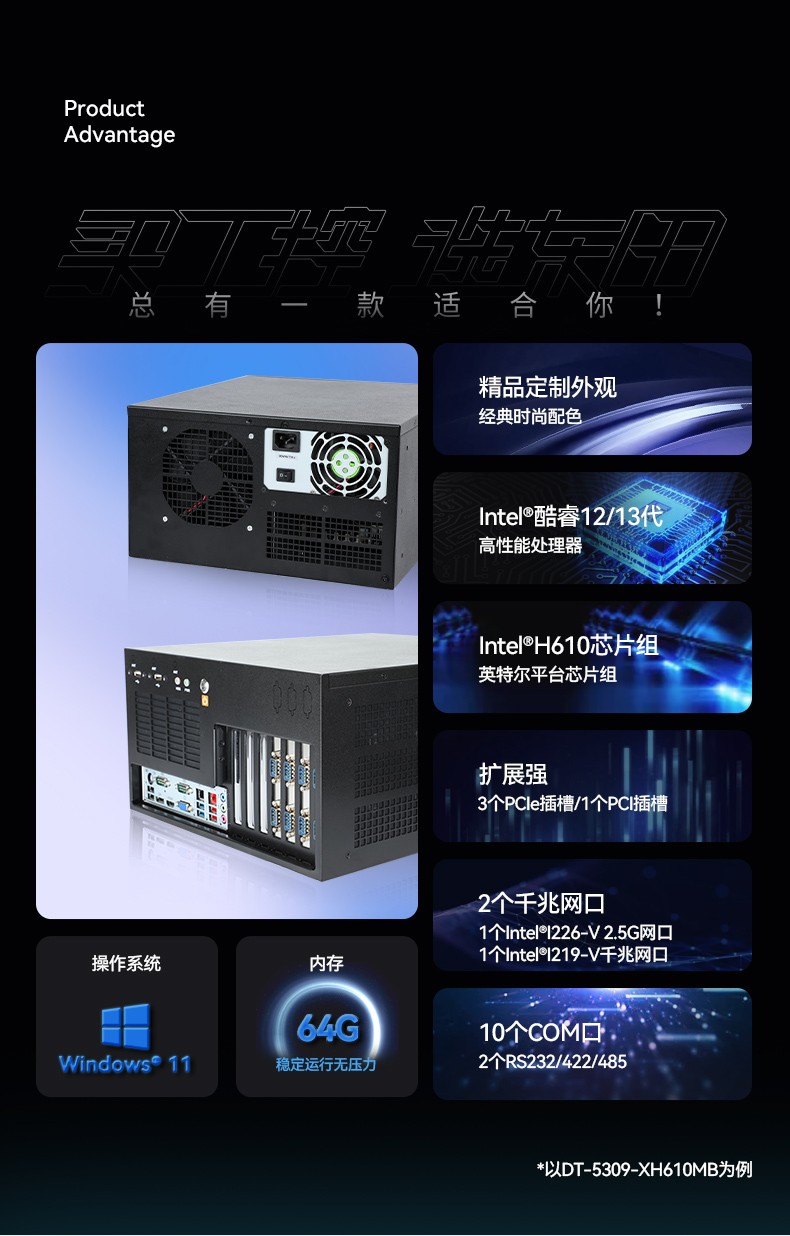 酷睿13代壁掛式工控機(jī),10個(gè)COM口主機(jī),DT-5309-JH610MB1.jpg
