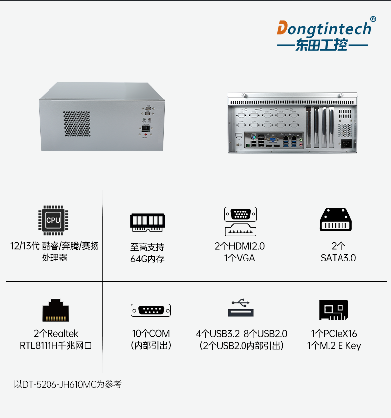 酷睿12/13代壁掛式工控機,支持三顯工業(yè)服務器,DT-5206-JH610MC.png