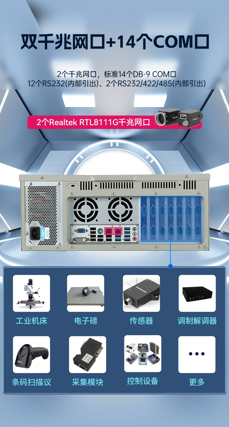 4U機架式工控機,研華主板16個USB口工控主機,DT-610L-684G2.jpg
