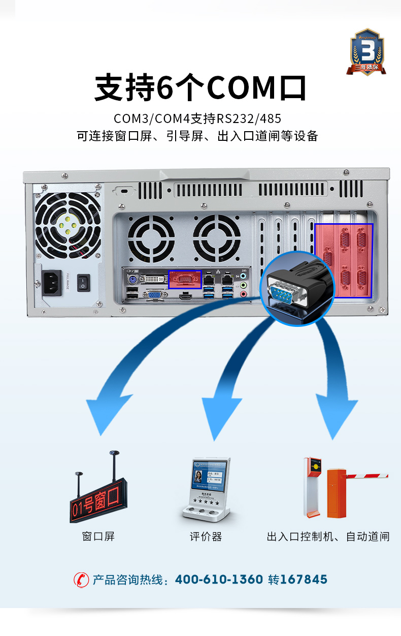 東田雙屏異顯4U工控機(jī),4個(gè)PCI工控上位機(jī).jpg