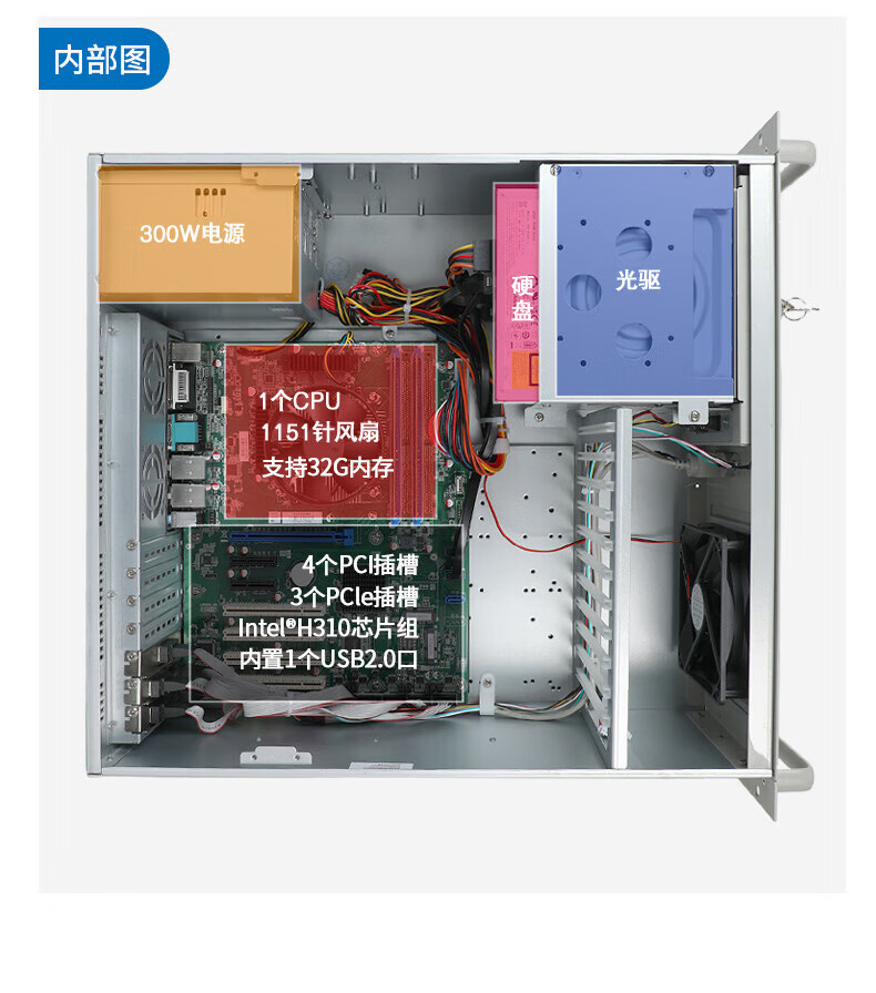 酷睿9代上架式工控機(jī),智慧工地管理系統(tǒng)工控主機(jī),DT-610L-BH31CMA.jpg