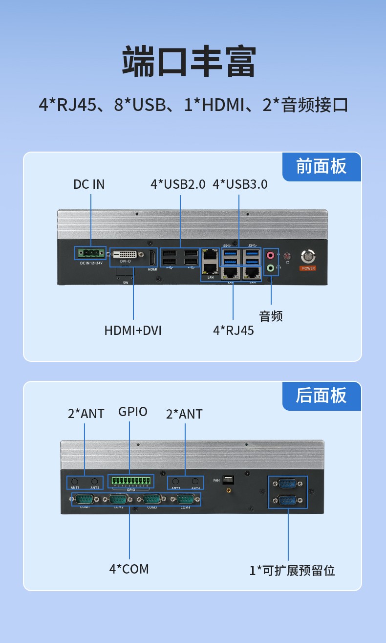 東田無風(fēng)扇工控機(jī),小型迷你工控主機(jī)電腦,DTB-3025-H110.jpg