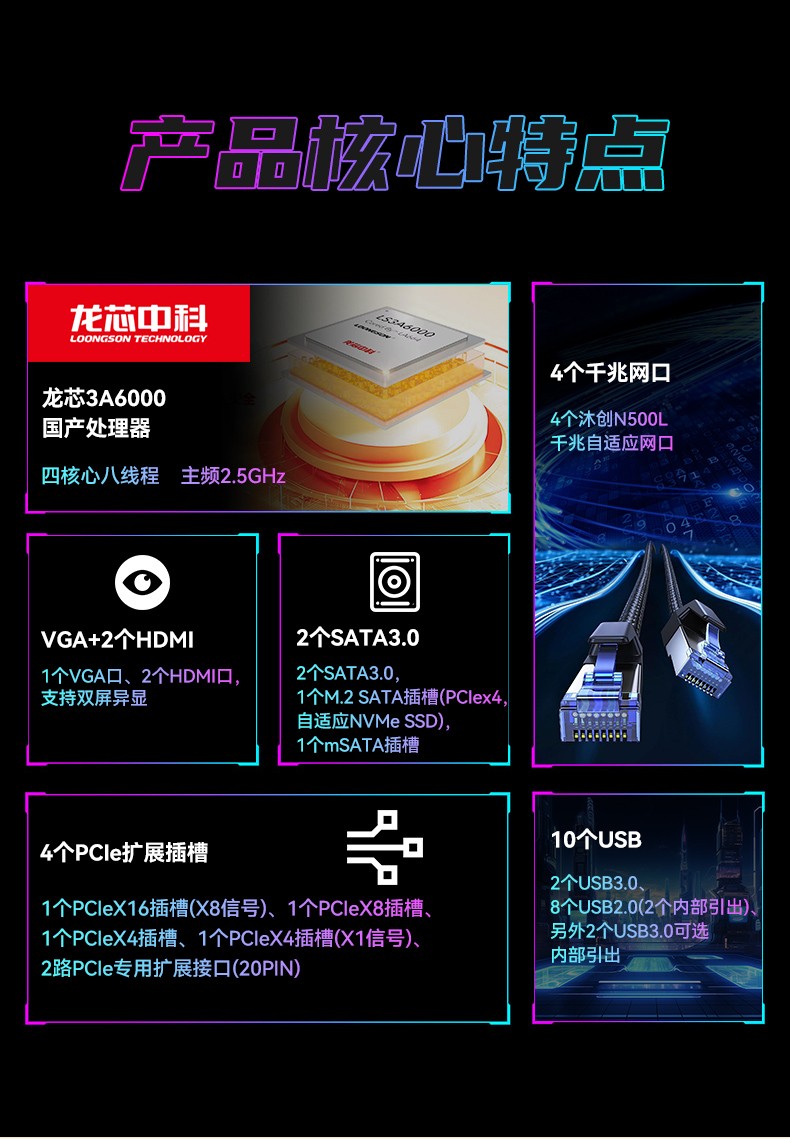 國產(chǎn)龍芯3a6000工控機(jī),UOS操作系統(tǒng)工業(yè)主機(jī),DT-61025-N3A6KMB.jpg