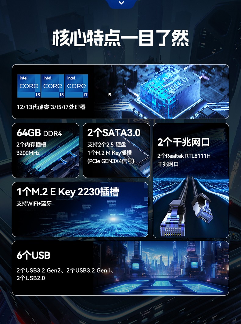 東田嵌入式工業(yè)電腦,無風(fēng)扇低功耗設(shè)計(jì),自主移動機(jī)器人,DTB-3091-H610.jpg